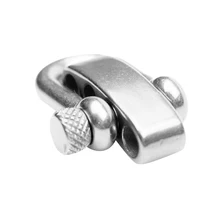 Stainless Steel Paracord Buckles, Adjustable D Shackles Paracord Bracelet Buckles Survival U Shape(Pack of 2