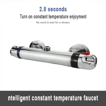 

Thermostatic Bath Shower Control Valve Bottom Faucet Wall Mounted Hot And Cold Brass Bathroom Mixer Bathtub Tap