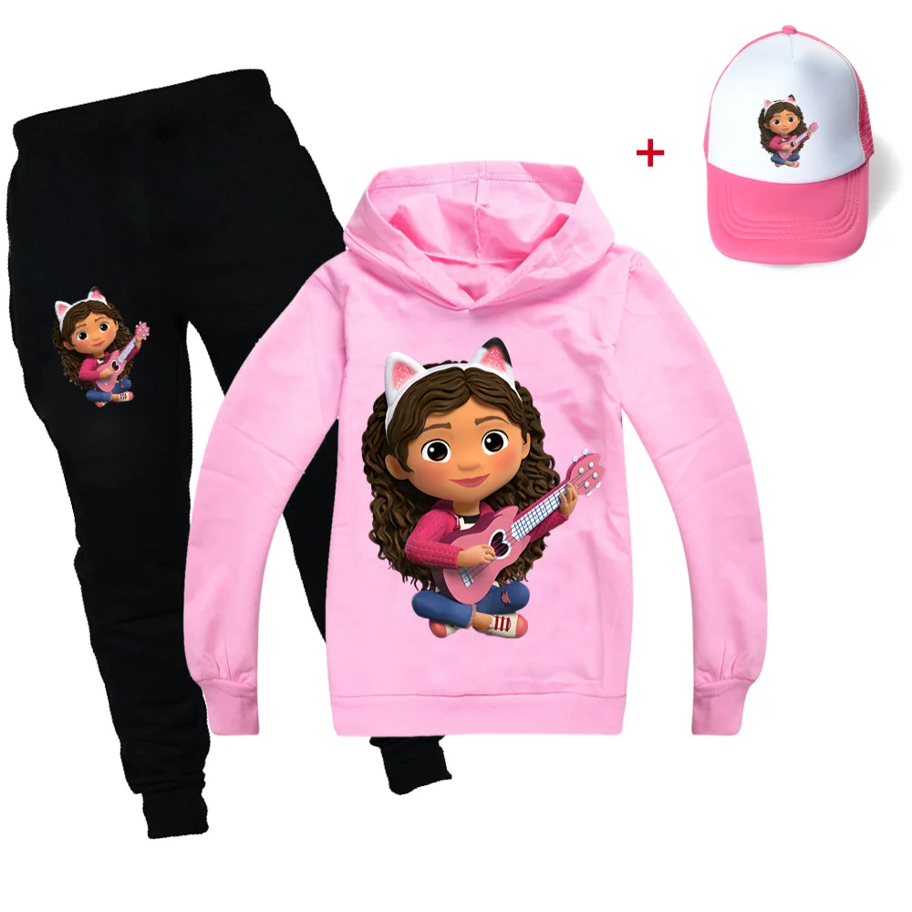 Gabby's Dollhouse Kids Clothing Set Gabby Cats Children Clothes Sets
