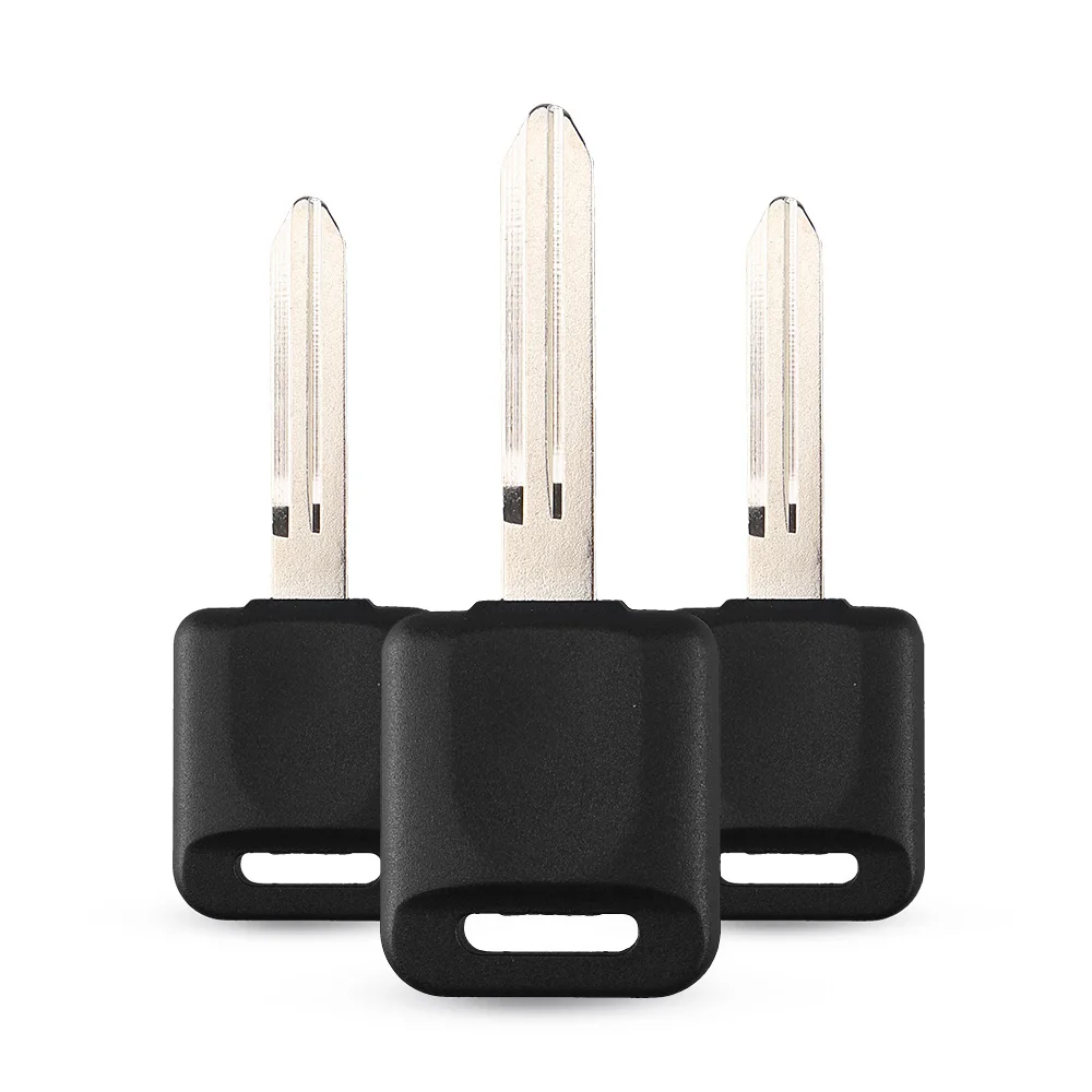 KEYYOU 10PCS FOR NISSAN VERSA TEANA LIVINA SYLPHY TIIDA SUNNY MARCH X-TRAIL TRANSPONDER AUTO BLANK KEY SHELL NSN14 BLADE CASE