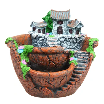 

Home Garden Decoration Flower Pots Succulent Plants Planter Flowerpot Resin Flower Pot Desktop Potted Holder Plants Holder