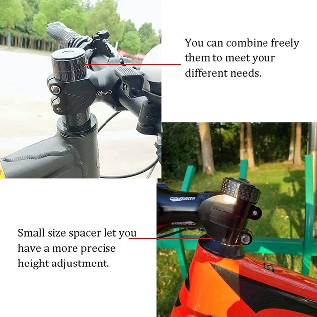 Fork Carbon Fiber Bicycle Carbon Fiber Front Fork Spacers Kit Mtb