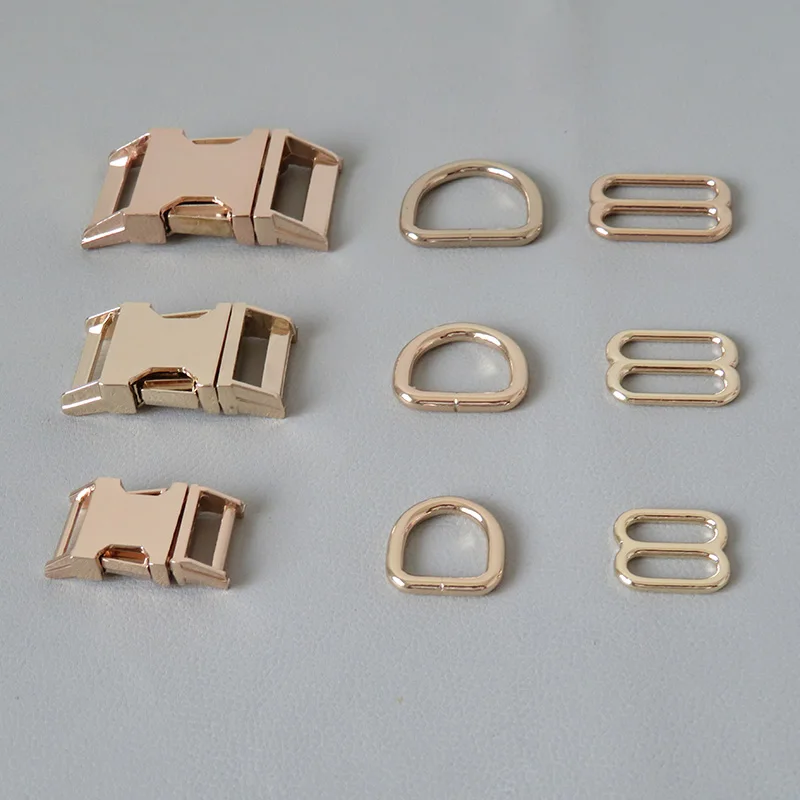 

100 комплектов 15 мм, 20 мм, 25 мм, металлическая пряжка с D-образным кольцом для ошейника для собак, Паракорд, ремень, фотопетля, аксессуар, фурнитура