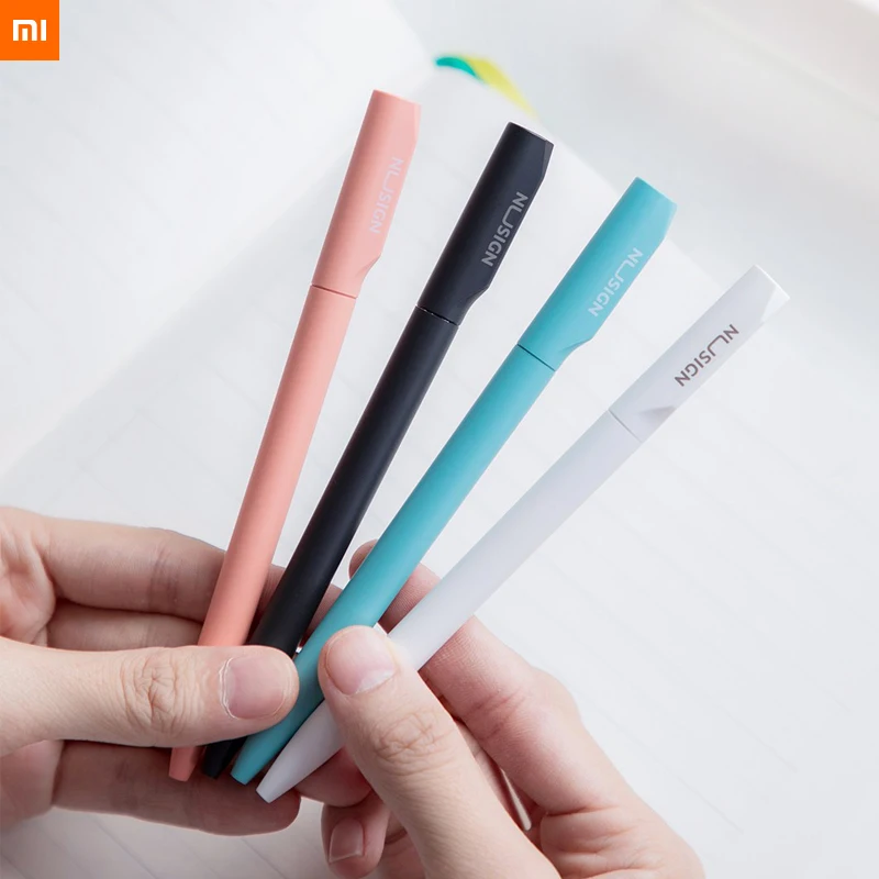 

xiaomi youpin Rotating gel pen Swiss refill 0.5mm Smooth writing Comfortable pens Fashion Office equipment 4 colors