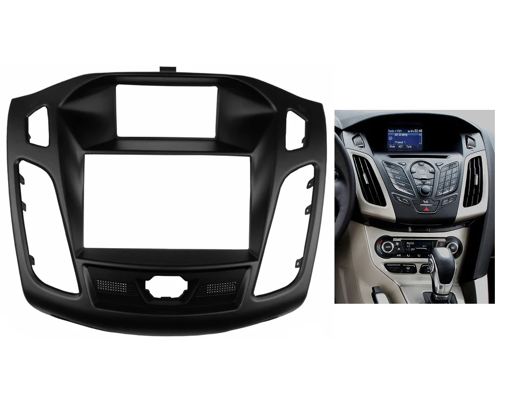 For FORD Focus III C-Max  2011 up Radio Stereo Panel Fascia C Max Face Plate Dash Install Mounting Trim Kit CD DVD Adapter Facia