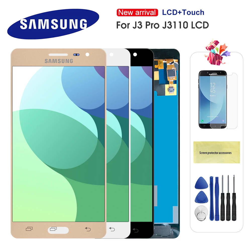 Сменный сенсорный ЖК экран для Samsung Galaxy J3 pro|Экраны мобильных телефонов| |