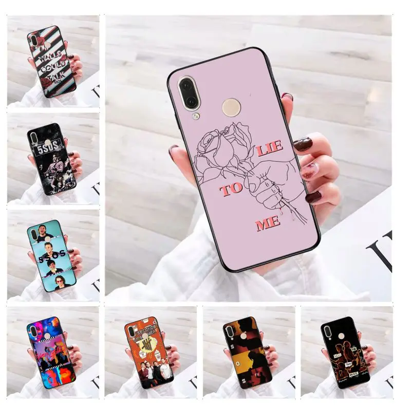 5Sos band youngкровь 5 секунд лета DIY окрашенный красивый чехол для телефона redmi 5plus 6 6pro 6a