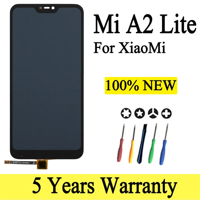 Pantalla Lcd para Xiaomi Mi A2 Lite, digitalizador con Marco, pantalla táctil de reemplazo para Xiaomi MiA2 Lite A2Lite