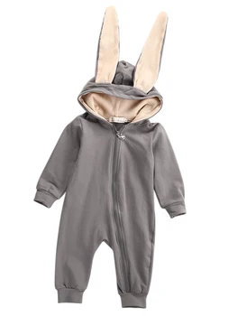 

0-3T NEW Infant Baby Girl Boy Rabbit Bunny Ear Romper Jumpsuit Outfit Cosplay Costume