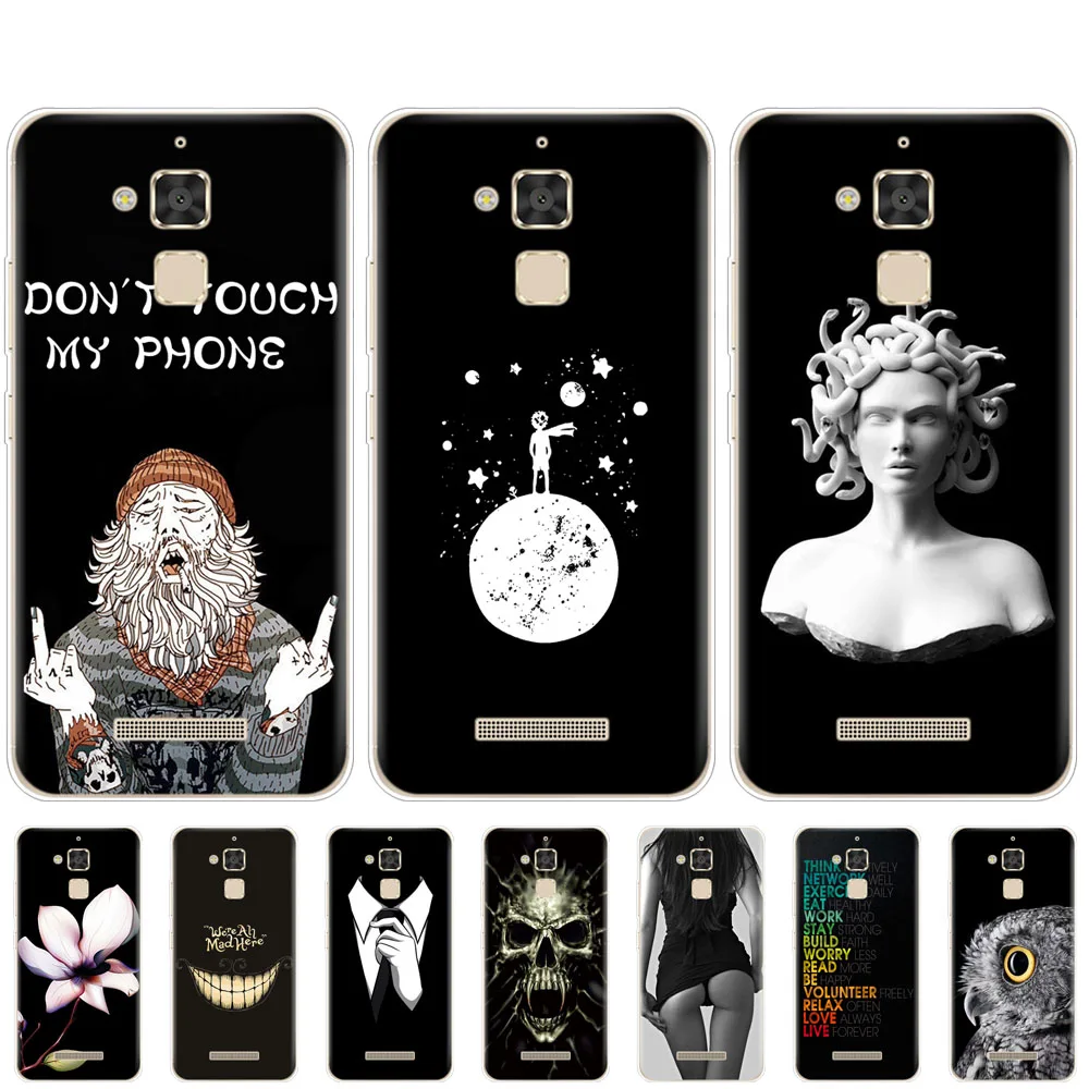 

for ASUS Zenfone 3 MAX ZC520TL Case coque 5.2" Back cover on FOR Zenfone 3 MAX ZC520TL Soft TPU Silicone Fundas bumper black