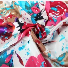 Шелковый Гладкий креп-сатин, шелк, атласная шелковая ткань, платье cheongsam, дизайнерская ткань, гладкая, яркая и высококачественная