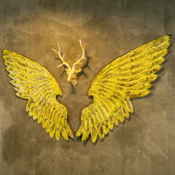 

INDUSTRIAL WING WALL DECORATION BAR DECORATION BEDROOM RESTAURANT RETRO WALL DECORATION INDUSTRY WIND RETRO IRON WINGS ORNAMENTS