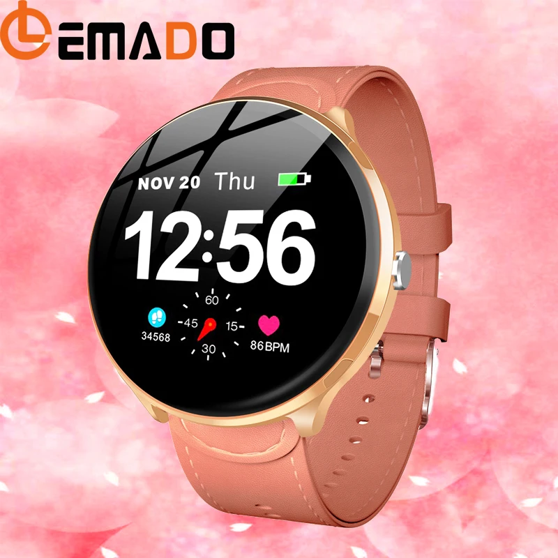 

LEMADO IPS Full Touch Screen Women Smart Watch Men Heart Rate Blood Pressure Oxygen Custom Dials Smartwatch For Android IOS