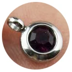 stainless steel small pendant with rhinestone lovely charms 12pcs mix color GLZ130