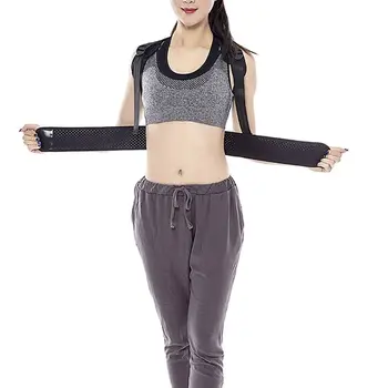 

Unisex Adjustable Breathable Posture Corrector Full Shoulder Back Support Belt Pain Relief Humpback Brace Underarm Pads Corset