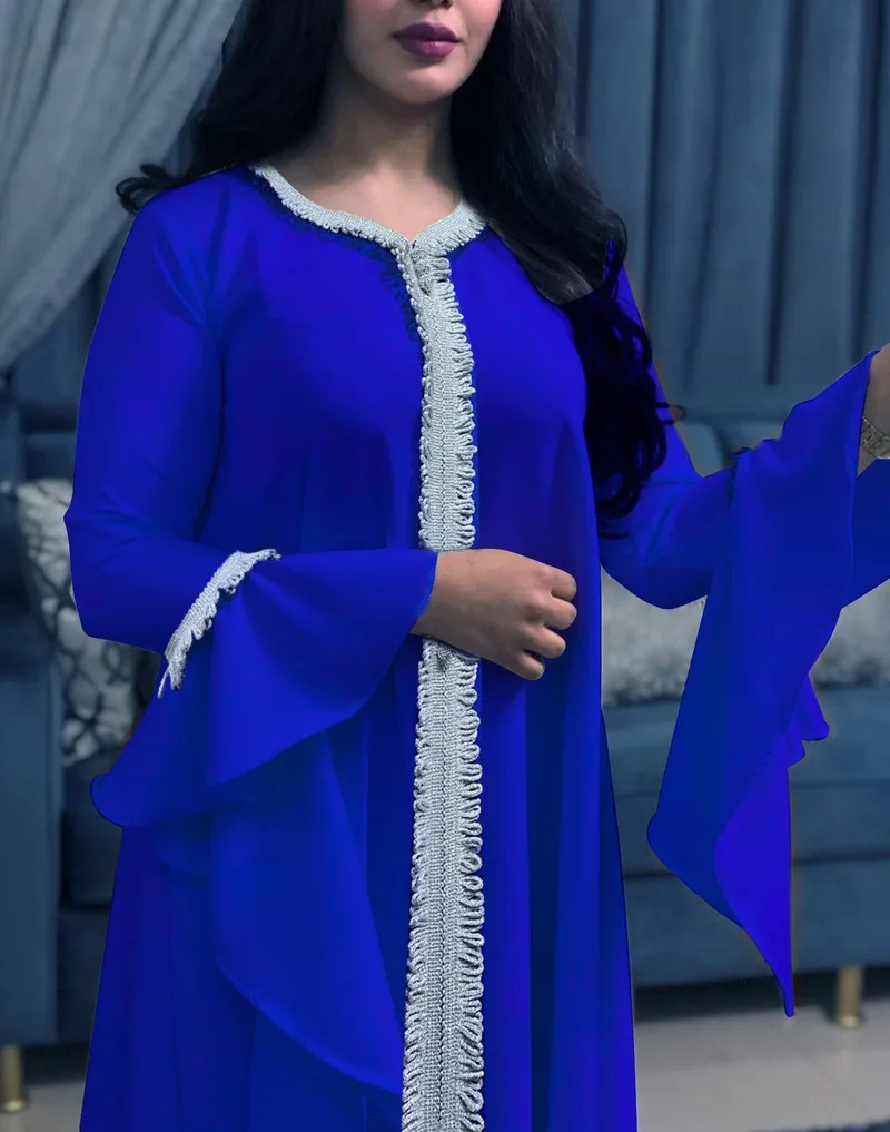 Aggregate 160+ blue kaftan dress seven.edu.vn
