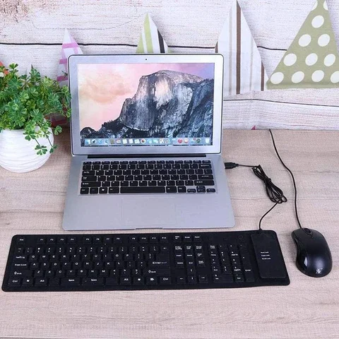109 Keys Silicone Soft USB Wired Keyboard | Дом и сад