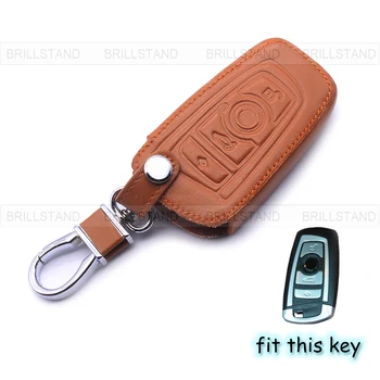 

Leather Car Remote Key Fob Holder Case Cover for BMW E34 F30 F10 E38 X1 X3 X4 E39 E46 E53 F10 G30 E83 X5 X6 E60 G38 1 3 5 7