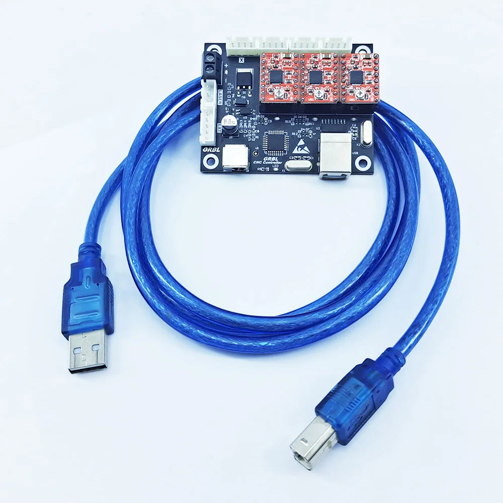 Três-eixo da Placa de Controle Grbl Controlador Laser Comunicação x y z Eixo Cnc Usb - Image 3