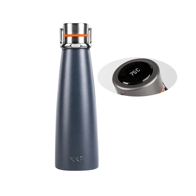 smart version blue XIAOMI MiJia kkf KISSKISSFISH SU-47WS, умный вакуумный термос, бутылка для воды, термос, чашка, портативные бутылки для воды - Цвет: smart version blue