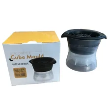 3D силиконовый большой ледяной шар, форма для хоккея, лоток для льда, гаджет, кухонные аксессуары, коктейльный виски, компаньон, прямо с завода