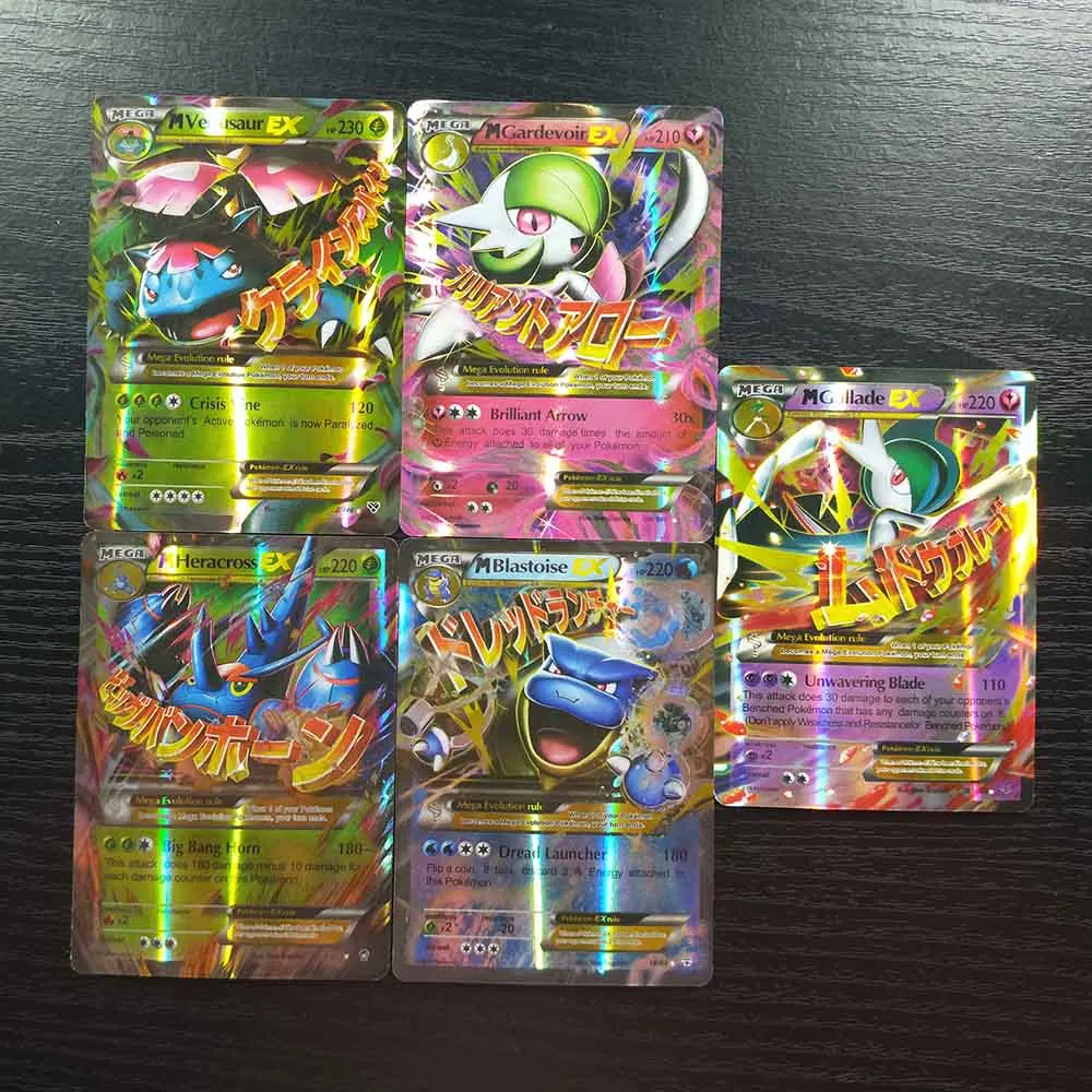 TAKARA TOMY Карты Покемон 100 флэш карты 50GX 10 тренер 20 Мега 20 энергии коллекции Сияющие карты настольная игра Детские Подарки Игрушка