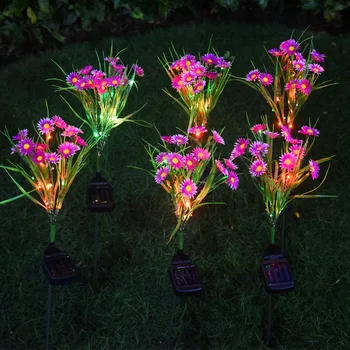 

Chrysanthemum Lamp Solar Small Wild Flower Garden Decoration Led Solar Outdoor Colorful Light Landscape Courtyard Lawn Lamp