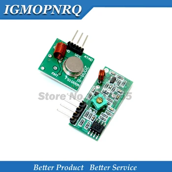 

1Lot= 1 pair (2pcs) 433Mhz RF transmitter and receiver Module link kit for /ARM/MCU WL diy 433-mhz wireless new