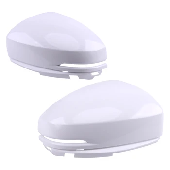 

1Pair Car White ABS Front White Rearview Mirror Cover Cap Housing Fit for Honda Fit Jazz 2014 2015 2016 2017 2018