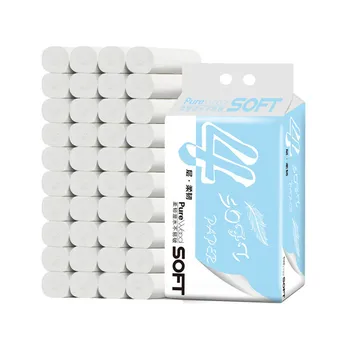 

6 Rolls Skin-friendly Roll Toilet Paper Bathroom Prank Joke Fun Paper Tissue Rolling Paper Gift 2020 New Arrival Bath Tissue