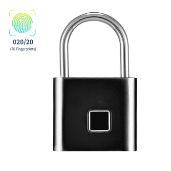 

Smart Fingerprint Padlock Small Size Padlock Cabinet Fingerprint Lock Dormitory Anti-Theft Lock O10/20