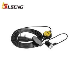 Lcheng Smlie – walkie talkie casque avec Microphone, à la mode, 2 broches, Baofeng UV5R Retevis H 777 Wouxun KG 659 