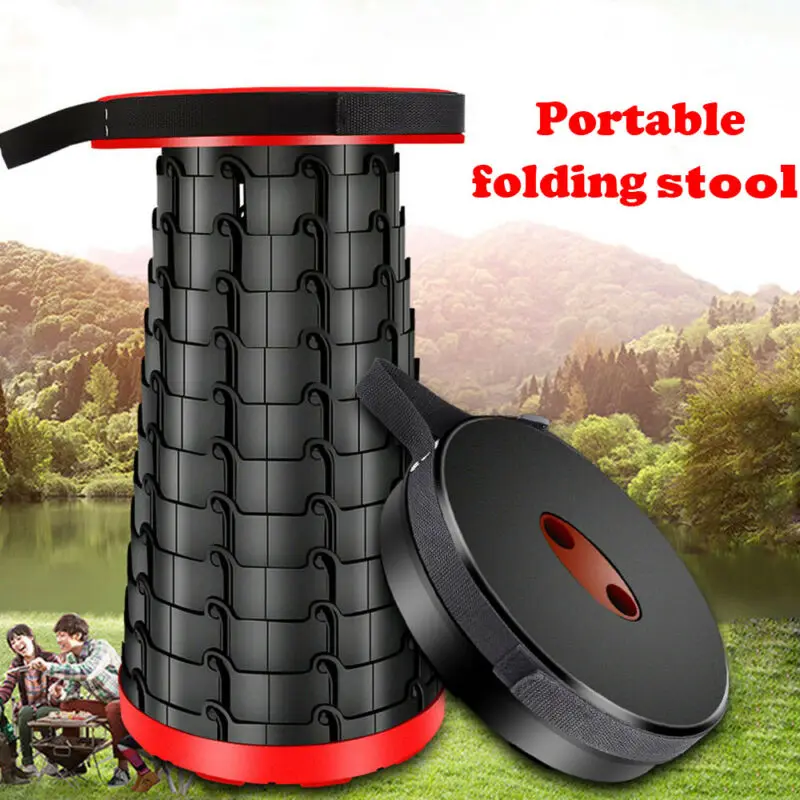 

Outdoor Camping Portable Adjustable Tools Folding Fishing Chair BBQ Hiking Seat Travel Telescopic Chair Accessories