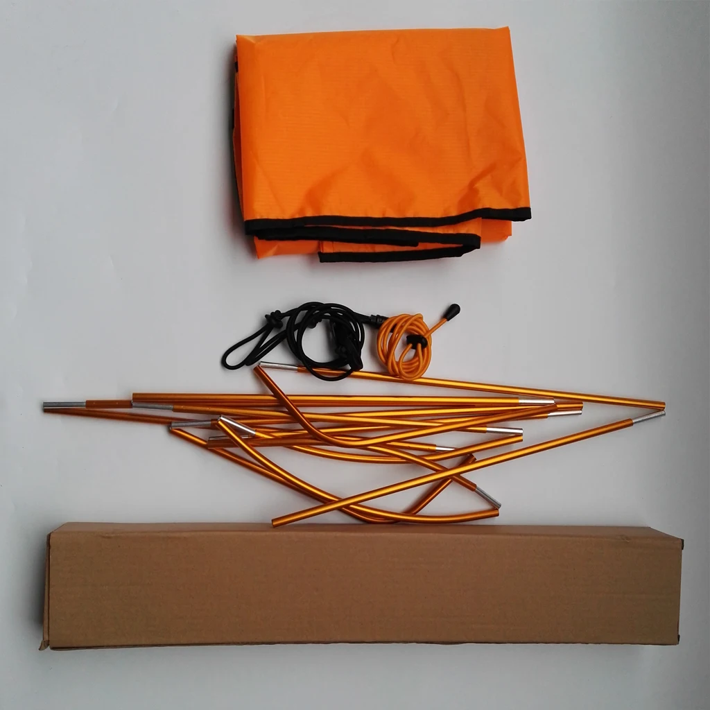 

Inflatable Kayak Awning Canopy Cover Top with Folding Rod Mounting Kit for 1 Person - Lightweight & Compact