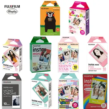 

Fujifilm Instax Mini Film Mini 9 Photo Paper 10 Sheets White Monochrome Rainbow Macaron For Instant Mini 7s 8 70 90 Camera Film