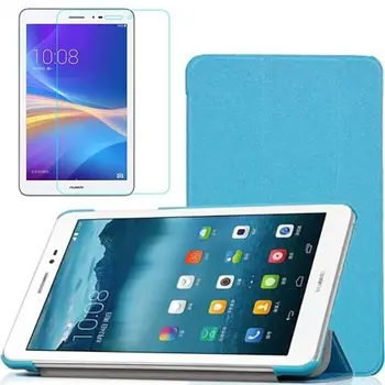 

Glass Film Silicon Protecter For Huawei MediaPad T1 8.0 inch S8-701U S8-701W T1-821W T1-823L Cover Fundas Leather Back Cases Bag