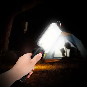 

Magnetic COB LED Flashlight Working Light USB Rechargeable Portable Hook Lamp for Camping Climbing Hunting Car Repair