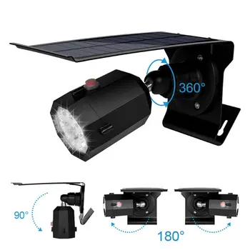 

10 LEDs Solar Spotlight Simulation Camera 180° Light for Outdoor Yard Garden