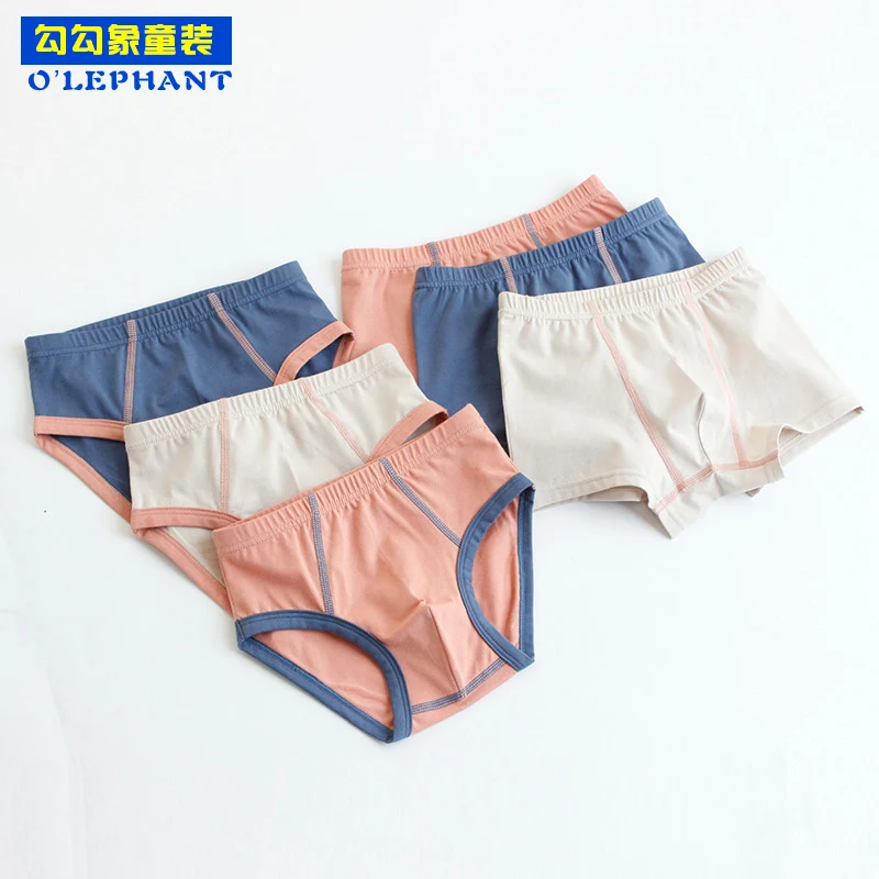 

Striped Car Print underpants for boys Hit color boy briefs Simple child's underwear Breathable Stretch baby panties cotton kids