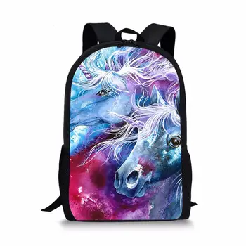

Unicorn Customized School Bags for Girls Boys Fashion School Backpack Magical Horse рюкзак детский Children Mochila Dropshipping