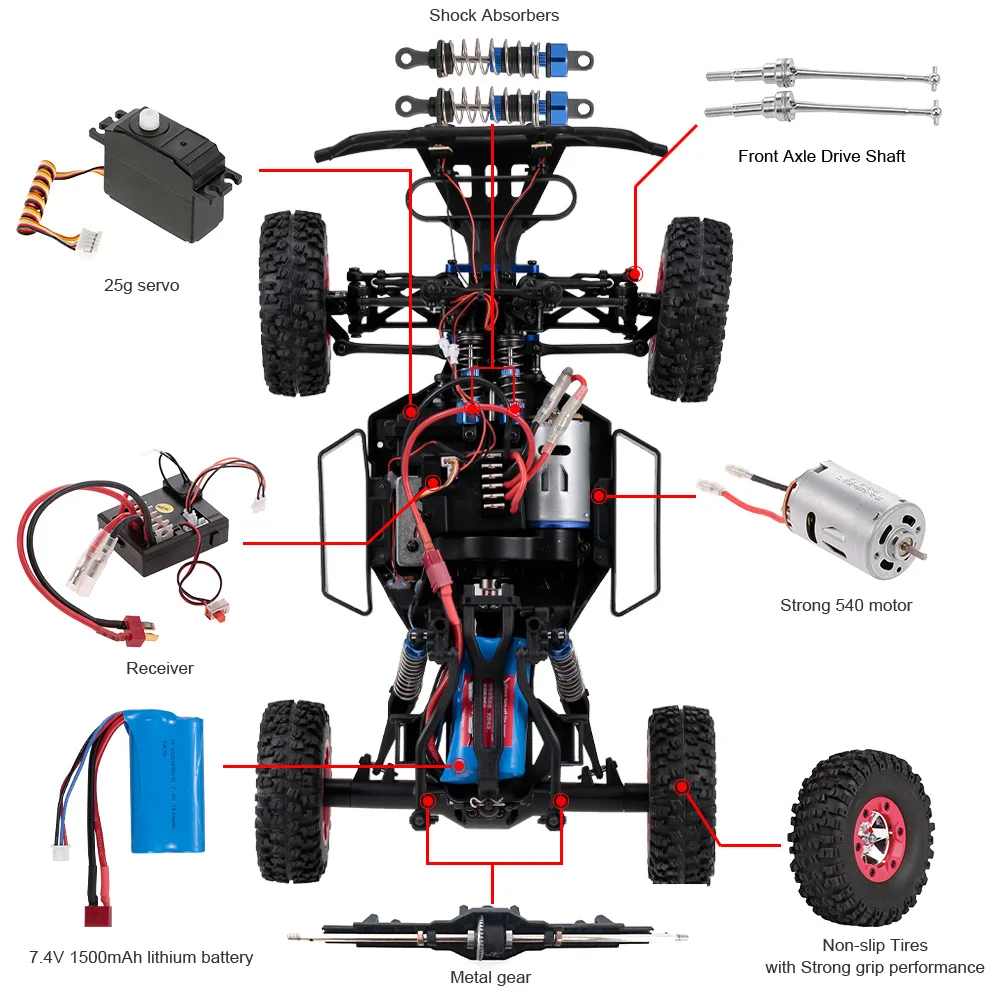 Wltoys 12423 RC автомобиль 1/12 4WD электрической щеткой Краткий курс машина RTR внедорожник 2,4G дистанционное управление радио Управление автомобиль RC игрушки VS Wltoys 12428