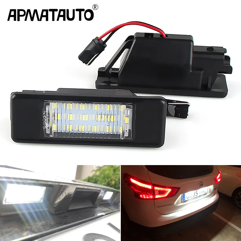 Белсветодиодный светодиодные лампы для номерного знака Nissan X-Trail T30 T31 Qashqai J10 J11