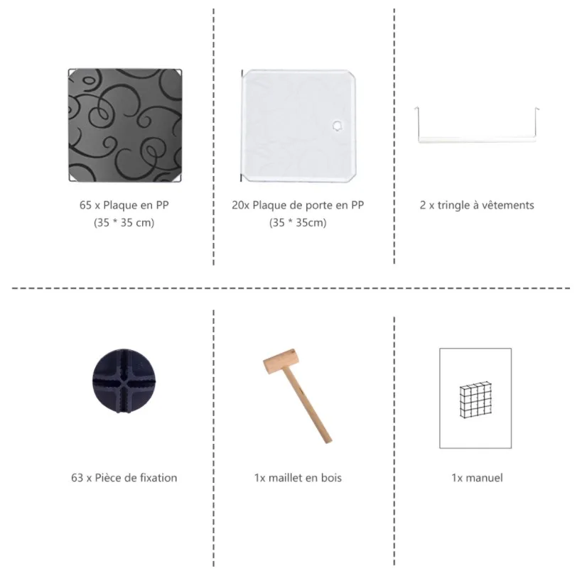 NID Bedroom Cabinets 20 Cubes Clothes Closets Garment Storage Cabinet Foldable Wardrobes Environmental Resin Panels Furniture NID Bedroom Cabinets 20 Cubes Clothes Closets Garment Storage Cabinet Foldable Wardrobes Environmental Resin Panels Furniture