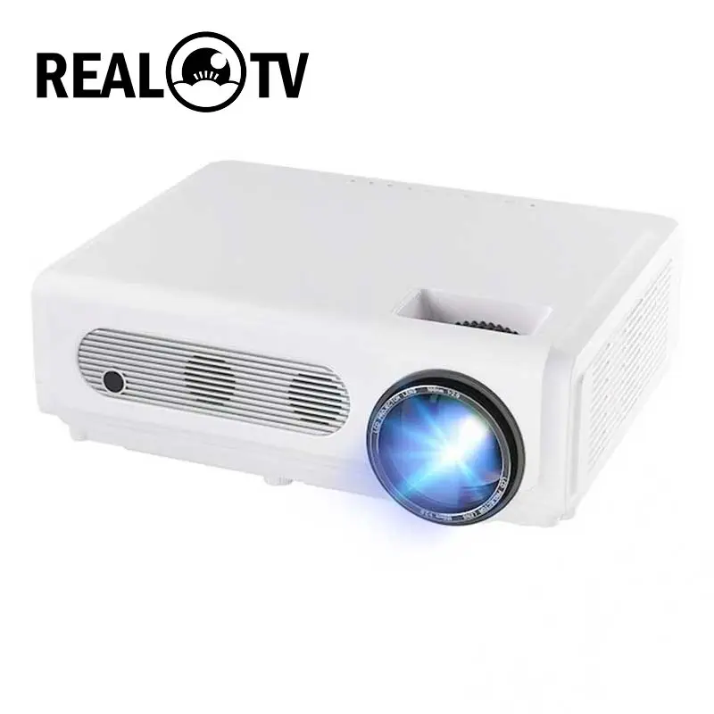 Real Tv M15 1080p 4k 6500 Cinema Proyector Beamer Usb Av Projectors - AliExpress