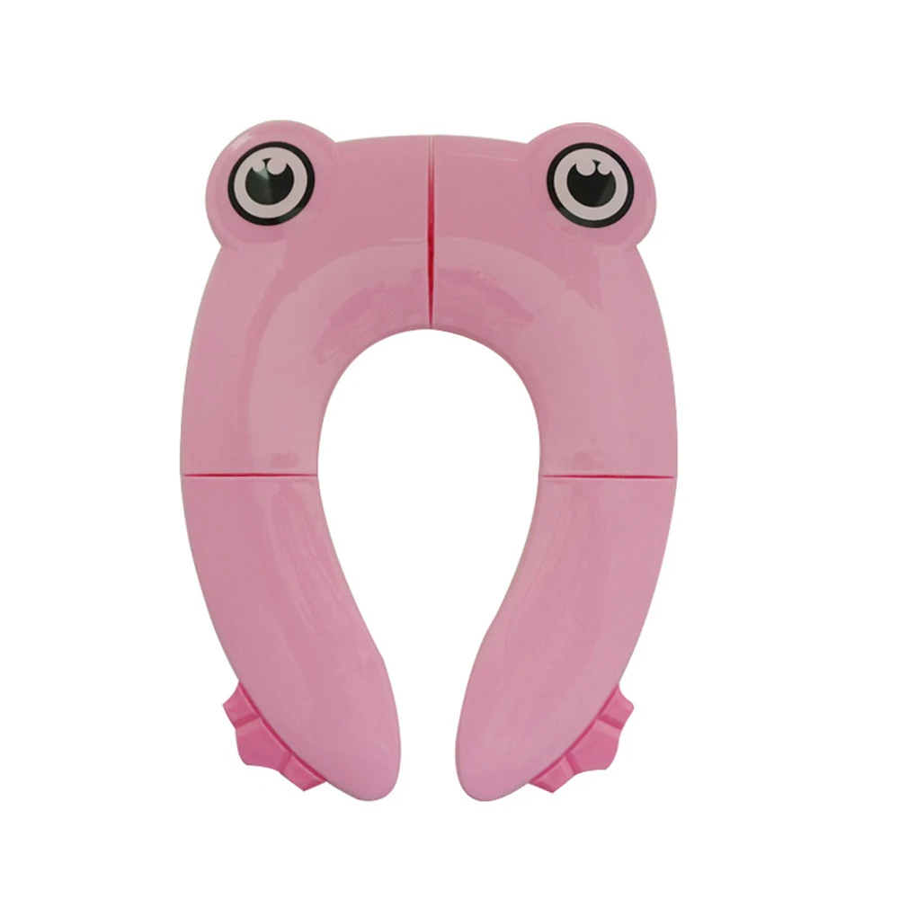 Cute Frog Baby Travel Folding Potty Seat Toddler Portable Collapsible Children Toilet Mat Children Urinal Cushion Pot Chair Mat