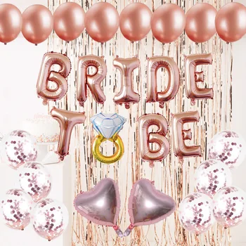 

Rose Gold Bride to Be Balloon Set Bride-to-Be Marriage Decoration Balloon Set birthday party decorations adult valentine's day