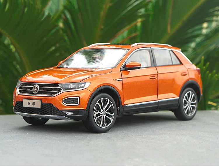 1:18 VW T-ROC внедорожник литая модель автомобиля игрушки Металлическая Модель автомобиля оригинальная коробка