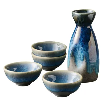 

Fashion Modern Japanese Ceramic Sake Cups Set Simple Luxury Wine Equipment Collection Design Whiskey Karaf Bar Wine Set Ec50jj