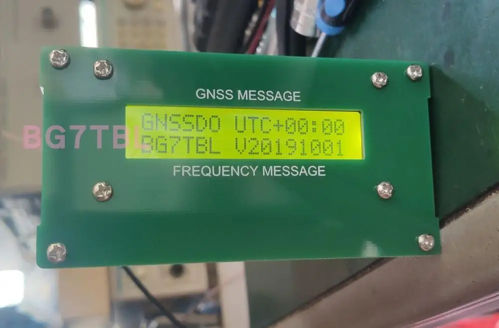BG7TBL LCD-GNSS 규율 오실레이터, GNSS GPS 지원, BDS 글로나스 갈릴레오, 10MHz
