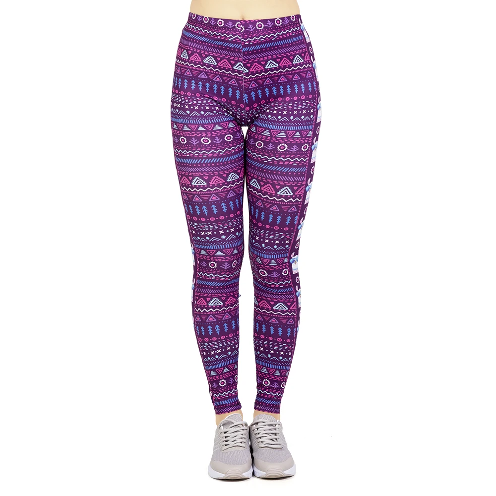 Стильные Леггинсы mujer драма ламы печать женские леггинсы для фитнеса женские с высокой талией женские леггинсы для тренировки
